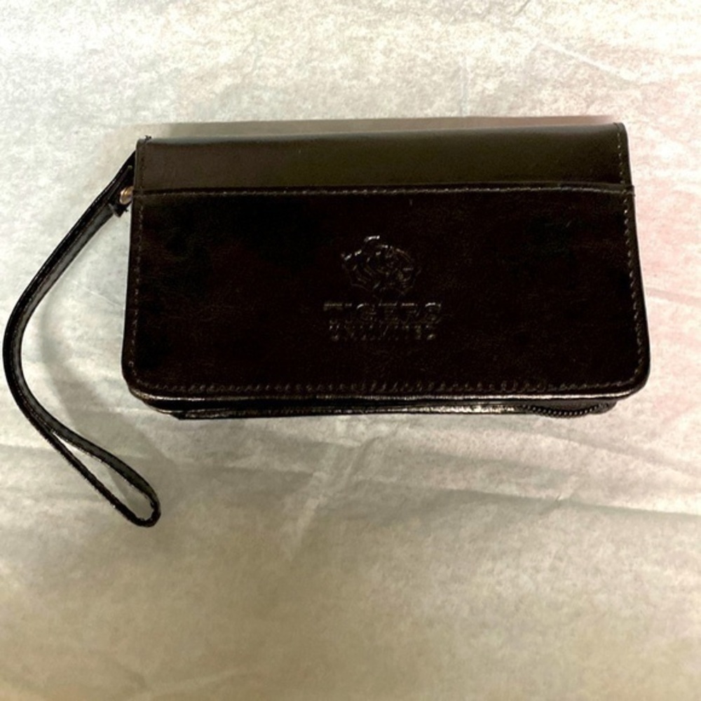 Auburn Tigers Black Faux Leather Wallet /Wristlet  NEW